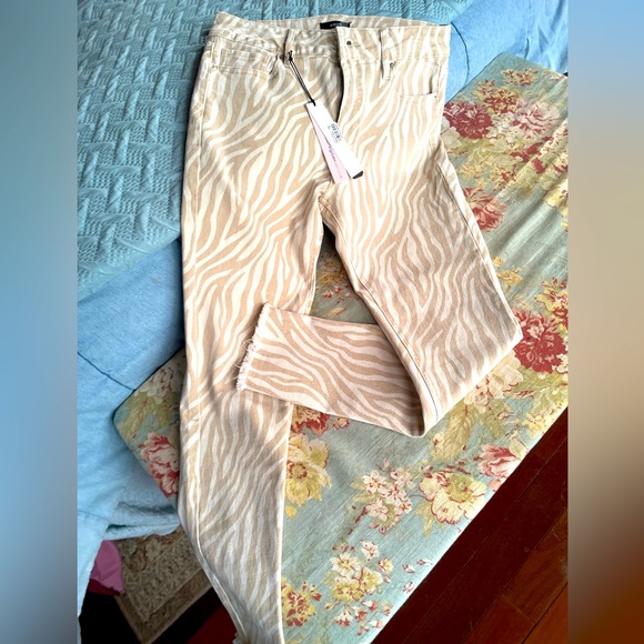 Aqua brand zebra print skinny jeans, size 29 NWT - Picture 3 of 8